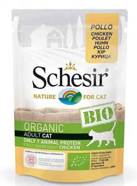 Schesir Bio Range Chicken Yetişkin 85 gr Kedi Maması