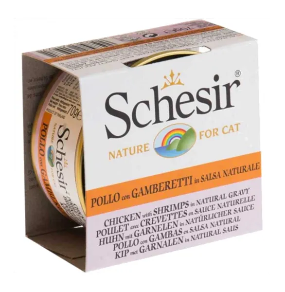 Schesir Soslu Tavuklu ve Karidesli 70 gr Kedi Maması