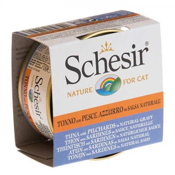 Schesir Soslu Tuna ve Lüferli 70 gr Kedi Maması