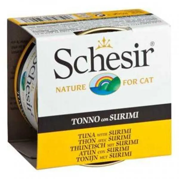 Schesir Ton Balıklı ve Yengeç Etli Jöleli 85 gr Kedi Maması