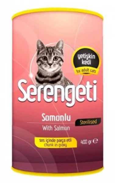 Serengeti Kısırlaştırılmış Somon Etli 400 gr Kedi Maması