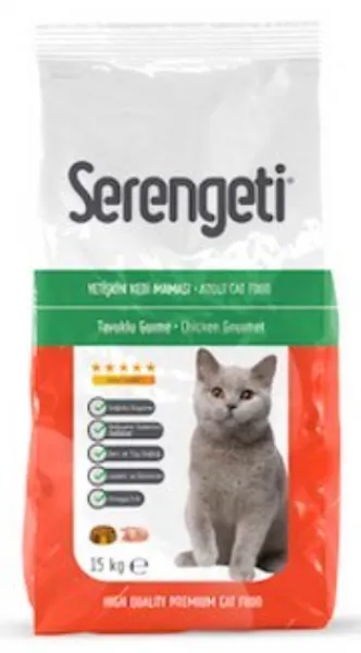 Serengeti Multi Color Tavuklu 15 kg Kedi Maması