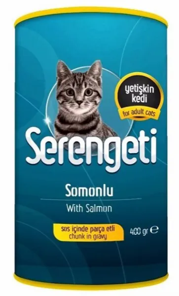 Serengeti Somon Etli 400 gr Kedi Maması