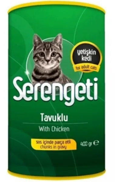 Serengeti Tavuklu Yetişkin 400 gr Kedi Maması