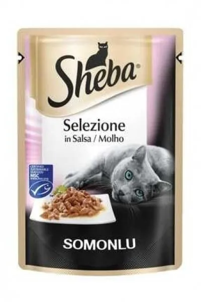 Sheba Pouch Somonlu Yaş 85 gr Kedi Maması