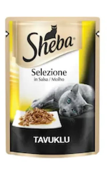 Sheba Pouch Tavuklu Yaş 85 gr Kedi Maması