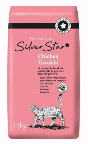 Silver Star Premium Tavuklu Yetişkin 15 kg Kedi Maması