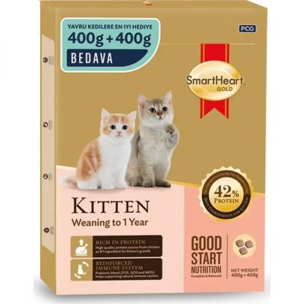 SmartHeart Gold Kitten Etli 400 gr Kedi Maması