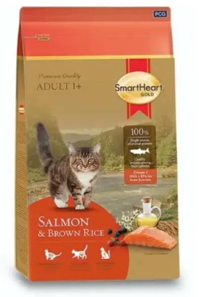 SmartHeart Gold Somonlu Pirinçli Yetişkin 1 kg 1000 gr Kedi Maması