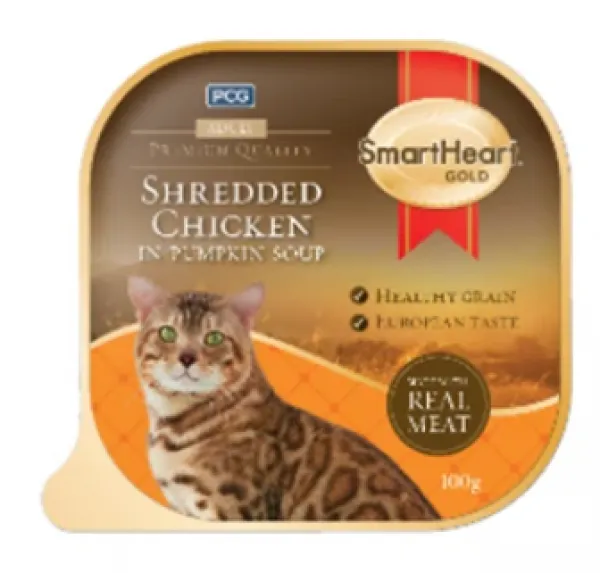 SmartHeart Gold Tavuklu Balkabaklı ve Havuçlu Yaş 100 gr Kedi Maması