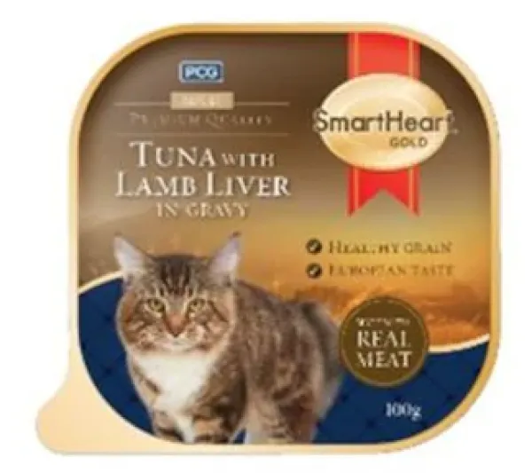 SmartHeart Gold Ton Balıklı Kuzu ve Ciğerli 100 gr Kedi Maması