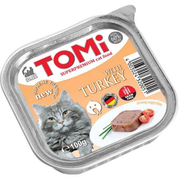 Tomi Adult Hindili Pate 100 gr Kedi Maması