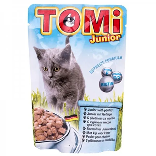 Tomi Kanatlı Etli Pouch Yavru 100 gr Kedi Maması