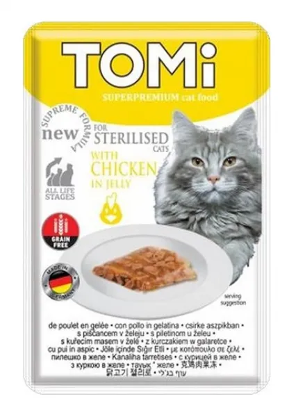 Tomi Sterilised Tavuklu Yetişkin 100 gr Kedi Maması