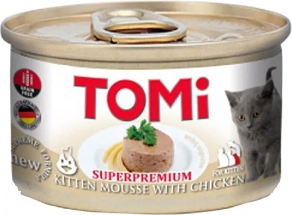 Tomi Tavuklu Tahılsız Yavru 85 gr Kedi Maması