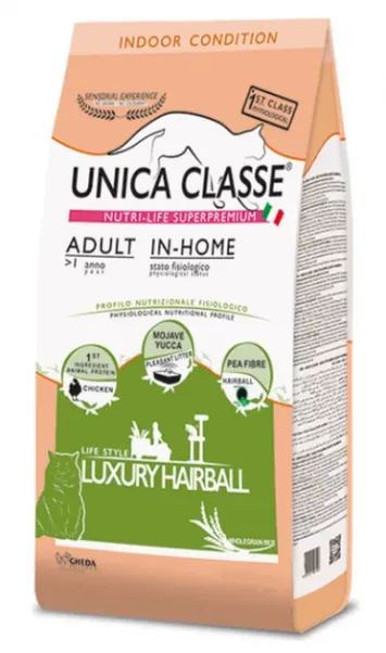 Unica Classe In Home Luxury Hairball Tavuklu Yetişkin 10 kg Kedi Maması