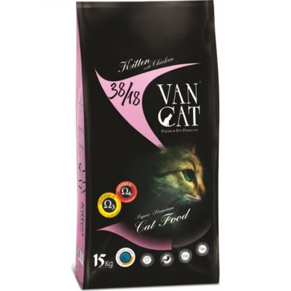 Vancat Kuzulu Pirinçli Yavru 15 kg Kedi Maması