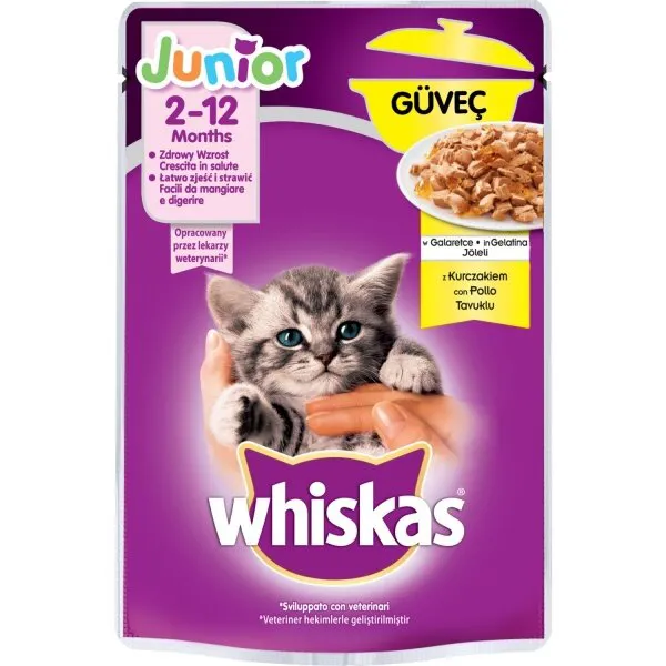 Whiskas Pouch Güveç Yavru Tavuklu 85 gr Kedi Maması