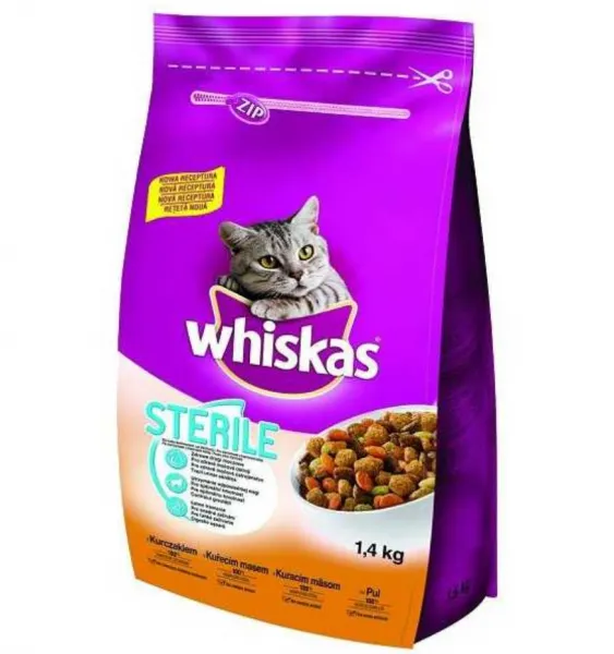 Whiskas Sterile Tavuklu 1.4 kg Kedi Maması