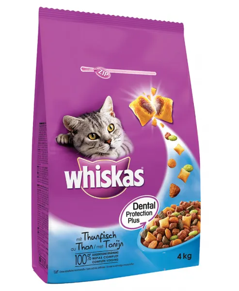 Whiskas Ton Balıklı ve Sebzeli Yetişkin 4 kg Kedi Maması