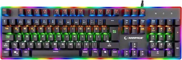 Rampage Bygame-K1 Blue Klavye