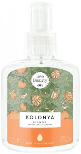 Bee Beauty Bodrum Mandalinası Kolonyası Pet Şişe Sprey 100 ml Kolonya