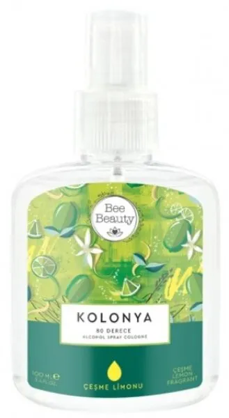 Bee Beauty Çeşme Limonu Kolonyası Pet Şişe Sprey 100 ml Kolonya