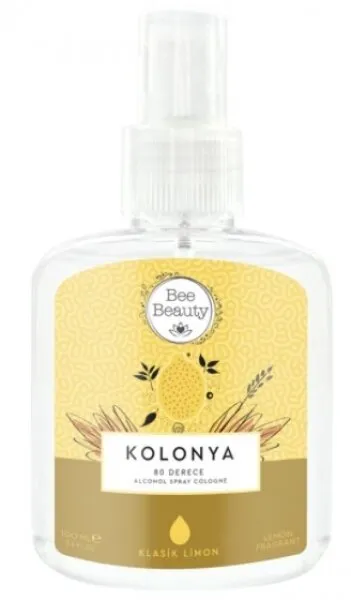 Bee Beauty Klasik Limon Kolonyası Pet Şişe Sprey 100 ml Kolonya