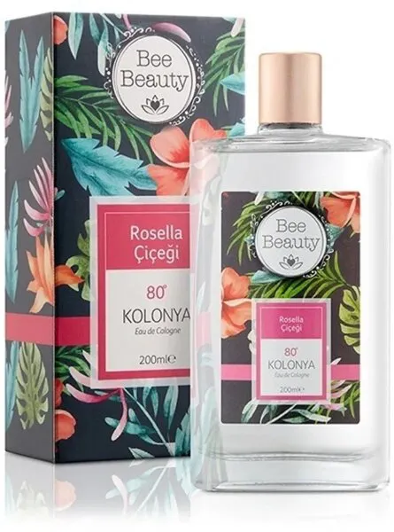 Bee Beauty Rosella Çiçeği  Kolonyası Cam Şişe 200 ml Kolonya