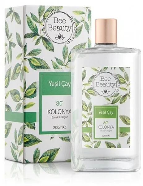 Bee Beauty Yeşil Çay Kolonyası Cam Şişe 200 ml Kolonya