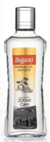 Boğaziçi Mandalina Bahçesi Kolonyası Cam Şişe 200 ml Kolonya