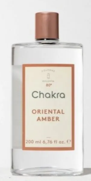 Chakra Oriental Amber Kolonyası Cam Şişe 200 ml Kolonya
