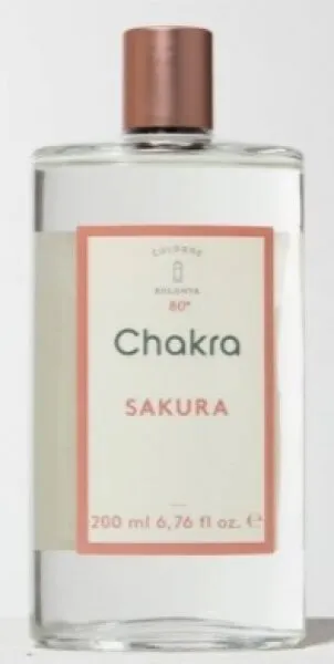 Chakra Sakura Kolonyası Cam Şişe 200 ml Kolonya