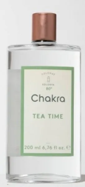 Chakra Tea Time Kolonyası Cam Şişe 200 ml Kolonya