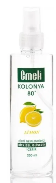 Emek Gliserinli Limon Kolonyası Pet Şişe Sprey 200 ml Kolonya