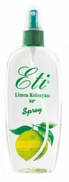 Eti Limon Kolonyası Pet Şişe Sprey 160 ml Kolonya