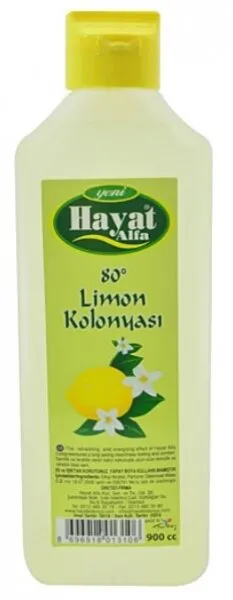 Hayat Limon Kolonyası Bidon 900 ml Kolonya