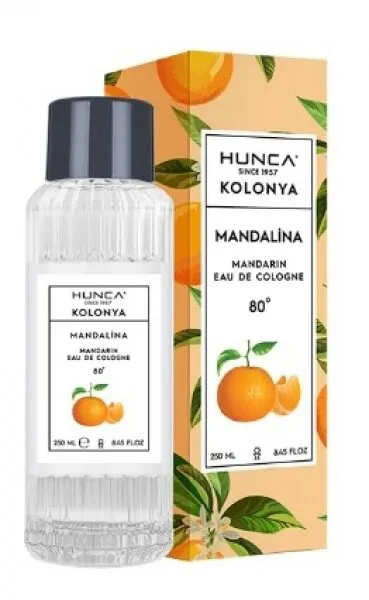 Huncalife Mandalina Kolonyası Cam Şişe 250 ml Kolonya