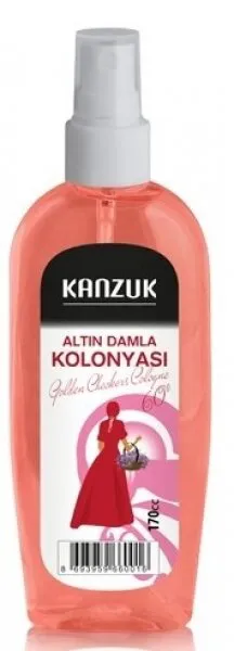 Kanzuk Altın Damla Kolonyası Pet Şişe Sprey 170 ml Kolonya