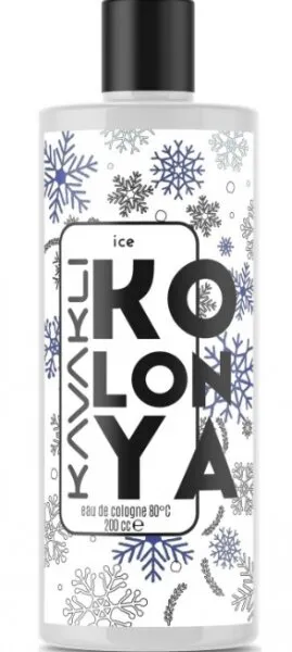 Kavaklı Ice Kolonya Cam Şişe 200 ml Kolonya