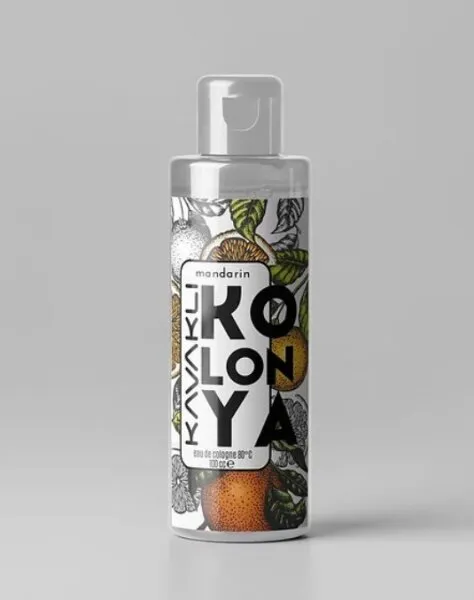 Kavaklı Mandarin Kolonya Cam Şişe 100 ml Kolonya