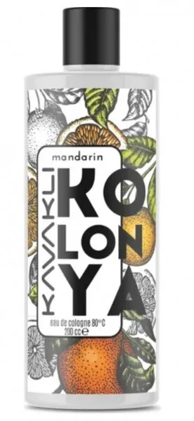 Kavaklı Mandarin Kolonya Cam Şişe 200 ml Kolonya