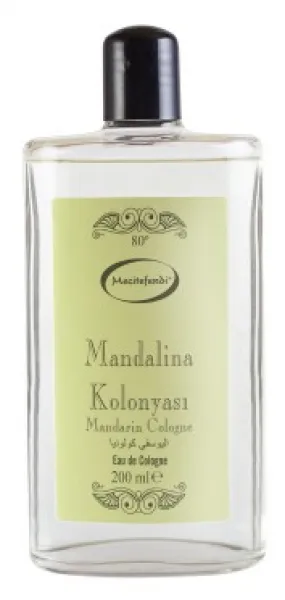 Mecitefendi Mandalina Kolonyası Cam Şişe 200 ml Kolonya