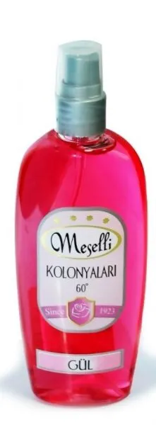 Meselli Gül Kolonyası Pet Şişe Sprey 140 ml Kolonya