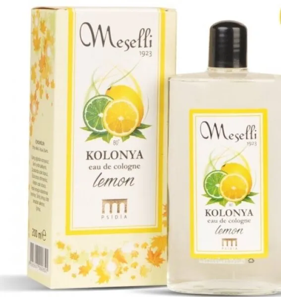 Meselli Lemon Kolonyası Cam Şişe 200 ml Kolonya