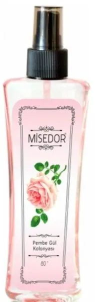 Misedor Pembe Gül Kolonyası Pet Şişe Sprey 150 ml Kolonya