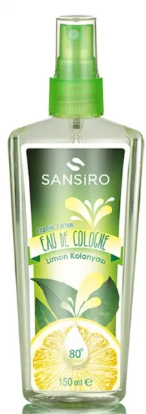 Sansiro Limon Kolonyası Pet Şişe Sprey 150 ml Kolonya