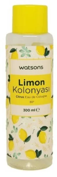Watsons Limon Kokulu Kolonya Pet Şişe 300 ml Kolonya