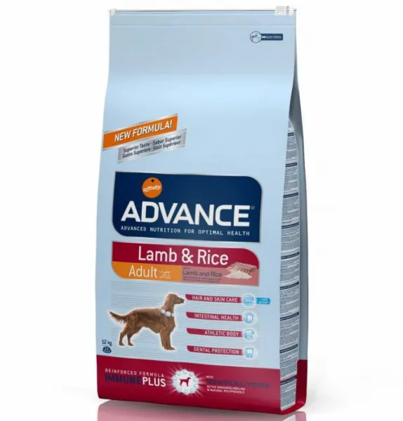 Advance Adult Kuzu Eti ve Pirinçli 12 kg Köpek Maması