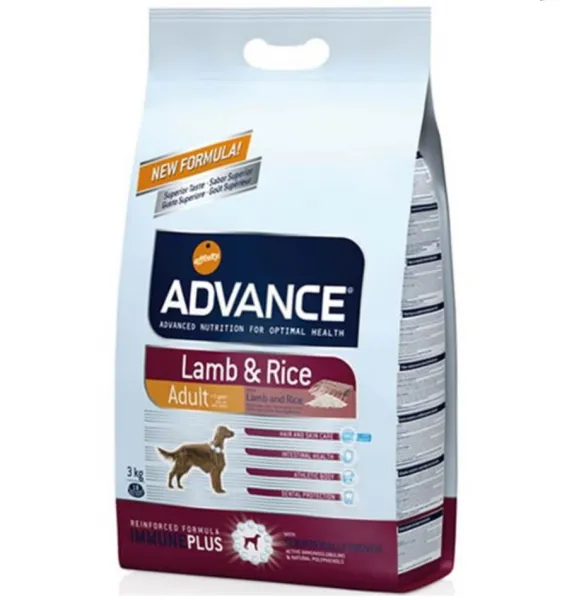 Advance Adult Kuzu Eti ve Pirinçli 3 kg Köpek Maması